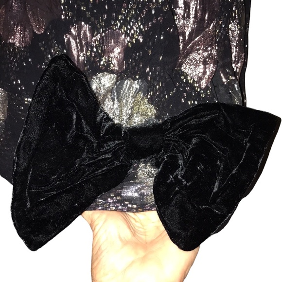 Vintage 80s/90s HAL FERMAN Gold~Black Metallic Blouse~Union Made - Picture 4 of 8